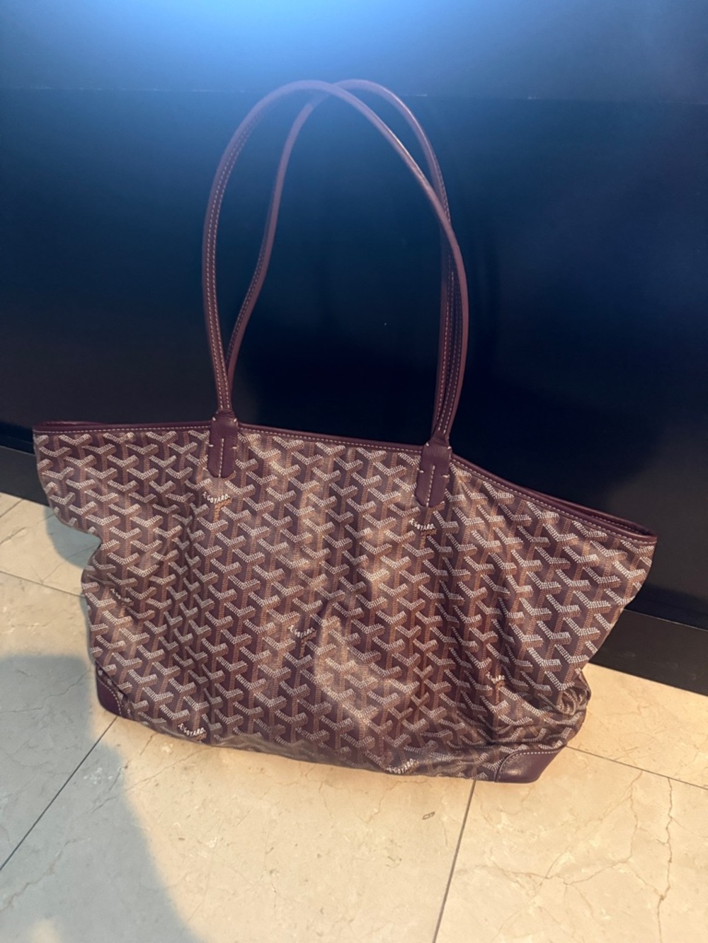 Large Patterned Tote Bag with zipper